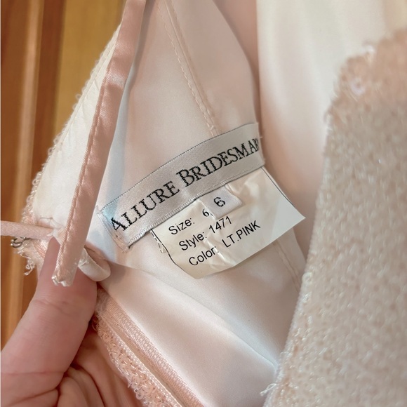 Allure Bridesmaids 1471 strapless sequin dress - Picture 5 of 9